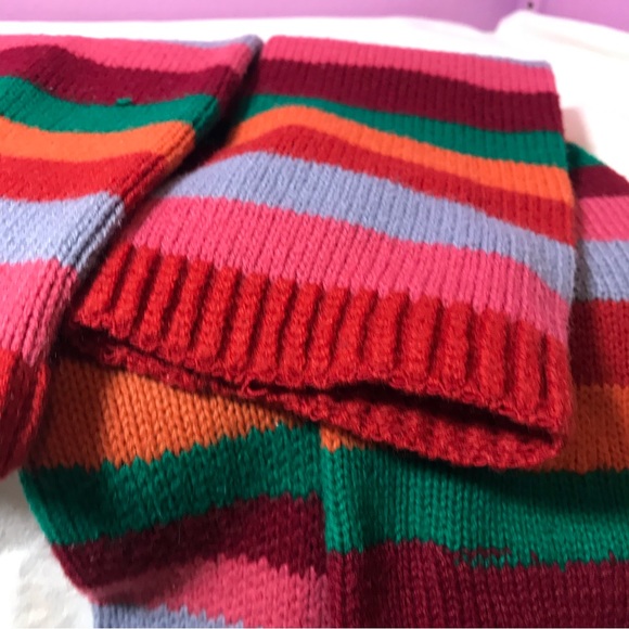 GUC Fun Vintage 70s Rainbow Toe Socks Woman's Knit Hippy Retro Wear Multi-Color - Picture 10 of 14